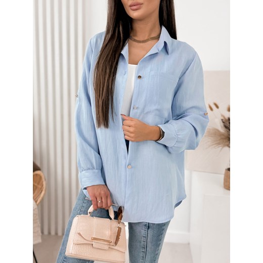 koszula jacqueline niebieska one size ze sklepu UBRA w kategorii Koszule damskie - zdjęcie 176347450
