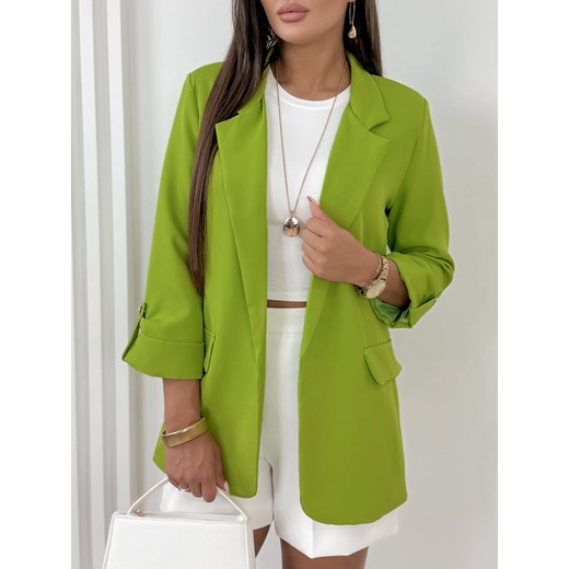 żakiet tarta limonkowy l/40 ze sklepu UBRA w kategorii Marynarki damskie - zdjęcie 176348822