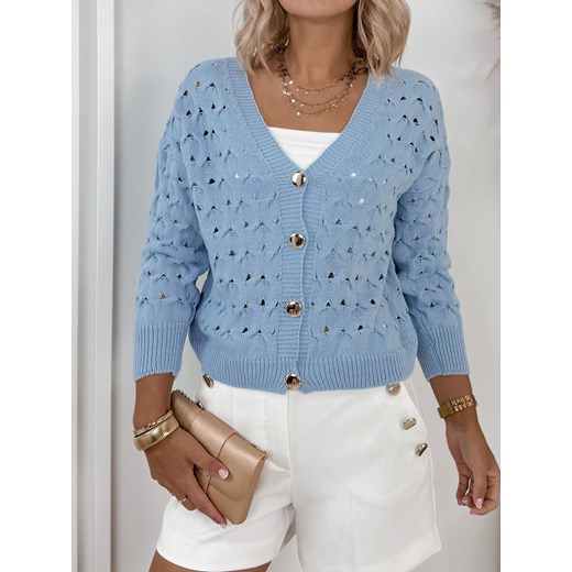 sweter manami błękitny one size ze sklepu UBRA w kategorii Swetry damskie - zdjęcie 176348921