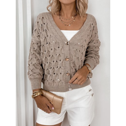 sweter manami ciemnobeżowy one size ze sklepu UBRA w kategorii Swetry damskie - zdjęcie 176348943