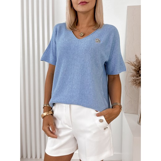 sweter hasret błękitny one size ze sklepu UBRA w kategorii Swetry damskie - zdjęcie 176349282
