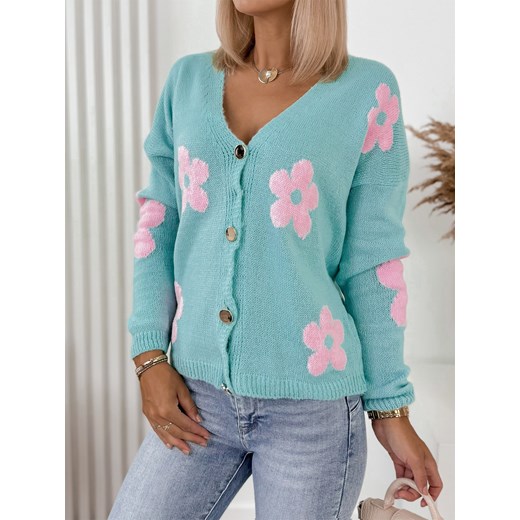 sweter bente miętowy one size ze sklepu UBRA w kategorii Swetry damskie - zdjęcie 176349353