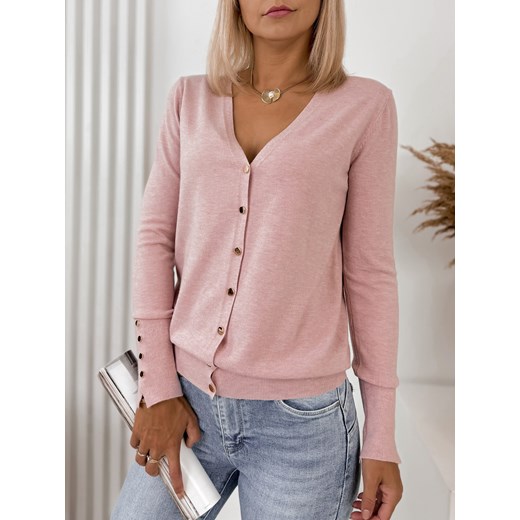 sweter tanya pudrowy róż one size ze sklepu UBRA w kategorii Swetry damskie - zdjęcie 176349401