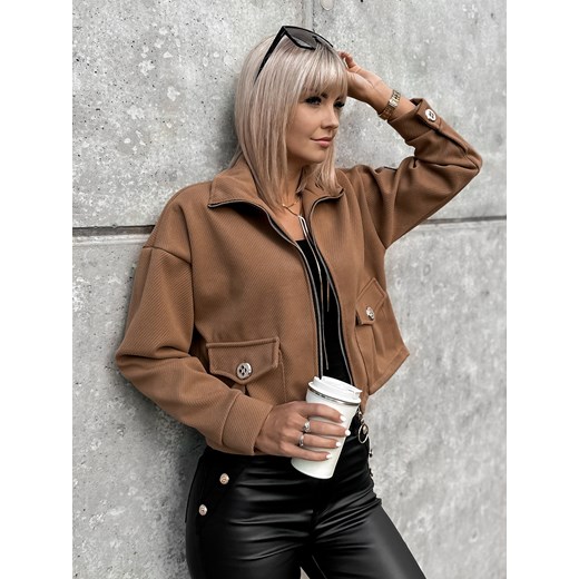 kurtka magalie karmelowa one size ONE SIZE UBRA