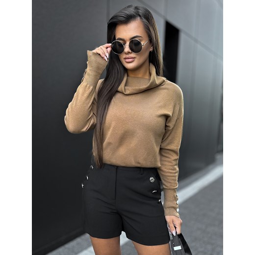 sweter sines karmelowy one size ze sklepu UBRA w kategorii Swetry damskie - zdjęcie 176351423