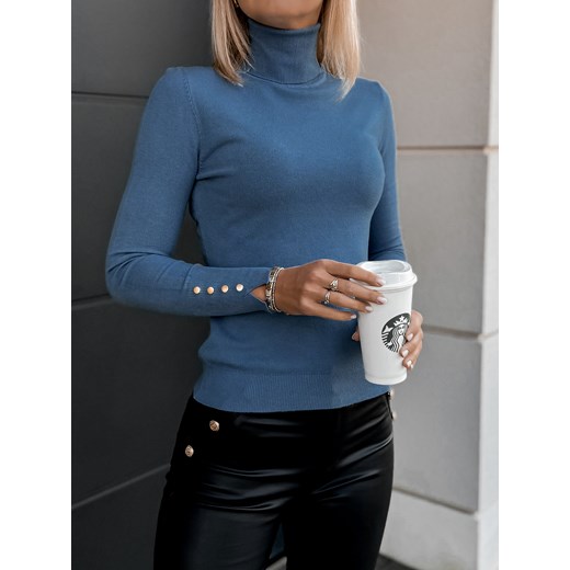 sweter waleri niebieski one size ze sklepu UBRA w kategorii Swetry damskie - zdjęcie 176351532