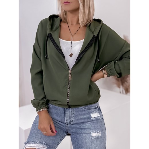 bluza shanley ciemnozielona one size ze sklepu UBRA w kategorii Bluzy damskie - zdjęcie 176353102