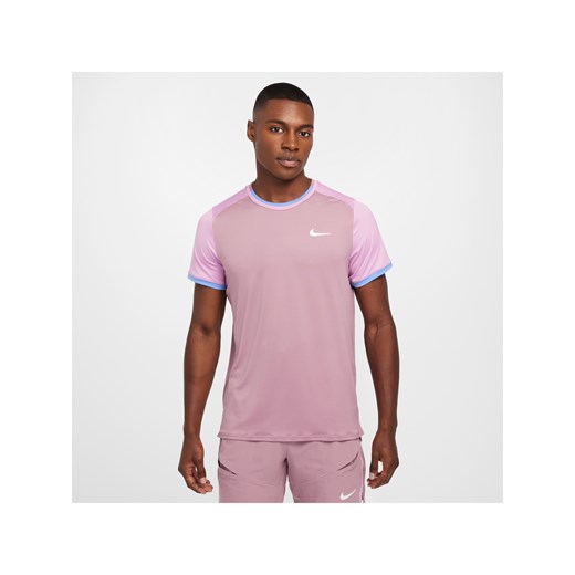 Męska koszulka do tenisa Dri-FIT NikeCourt Advantage - Fiolet ze sklepu Nike poland w kategorii T-shirty męskie - zdjęcie 176354843