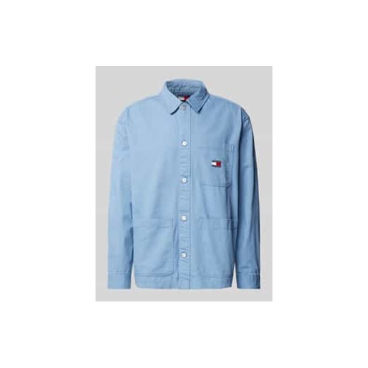 Kurtka koszulowa o kroju regular fit z nakładanymi kieszeniami ze sklepu Peek&Cloppenburg  w kategorii Koszule męskie - zdjęcie 176355002