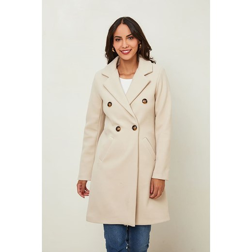 L&apos;armoire de Suzette Płaszcz przejściowy w kolorze kremowym ze sklepu Limango Polska w kategorii Płaszcze damskie - zdjęcie 176355941