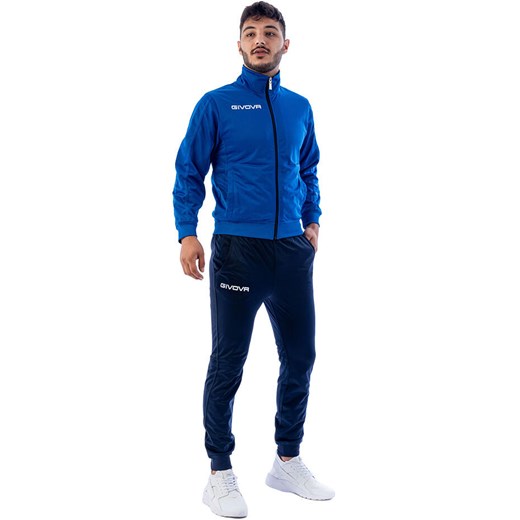 Dres piłkarski dla dorosłych Givova Tuta Torino granatowo-niebieski Givova 48 XL Decathlon