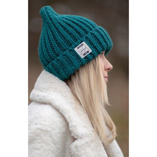 Czapka chunky knit w kolorze morskim F1511, Kolor ciemny morski, Rozmiar one size, Fobya ze sklepu Primodo w kategorii Czapki zimowe damskie - zdjęcie 176357460