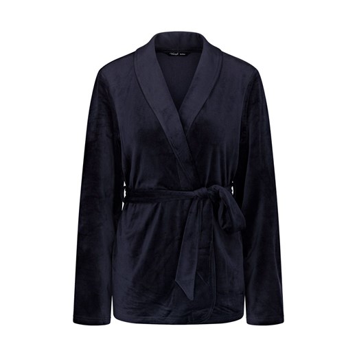 Triumph szlafrok damski Sensual Velour 10221171-7064, Kolor granatowy, Rozmiar 40, Triumph ze sklepu Intymna w kategorii Szlafroki damskie - zdjęcie 176357902