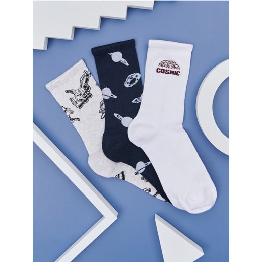 Sinsay - Skarpetki 3 pack - wielobarwny ze sklepu Sinsay w kategorii Skarpetki męskie - zdjęcie 176360120