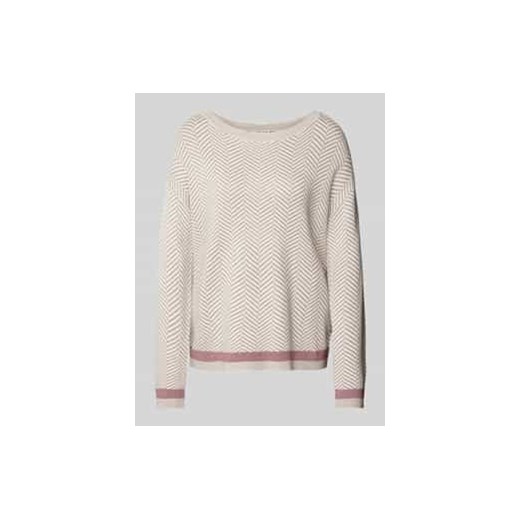 Sweter z dzianiny o kroju oversized z dekoltem w łódkę ze sklepu Peek&Cloppenburg  w kategorii Swetry damskie - zdjęcie 176361792