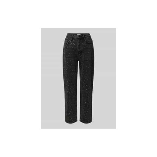 Jeansy o kroju vintage straight fit z obszyciem kamieniami stras ze sklepu Peek&Cloppenburg  w kategorii Jeansy damskie - zdjęcie 176362053