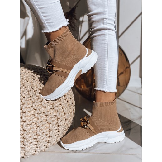 Buty damskie ELISA khaki Dstreet ZY0110 ze sklepu DSTREET.PL w kategorii Buty sportowe damskie - zdjęcie 176363963