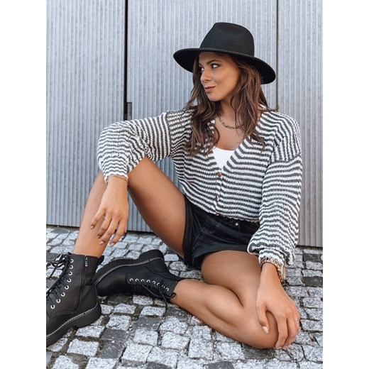 Sweter damski DEZI szary Dstreet MY1535 ze sklepu DSTREET.PL w kategorii Swetry damskie - zdjęcie 176364622