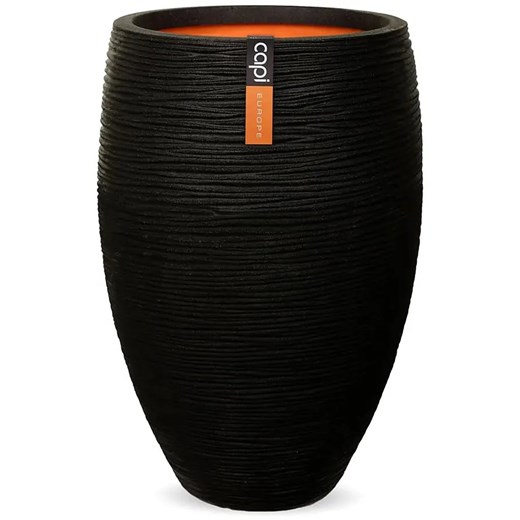 Czarna duża donica ogrodowa N0-D22 ze sklepu Edinos.pl w kategorii Donice i kwietniki ogrodowe - zdjęcie 176365290