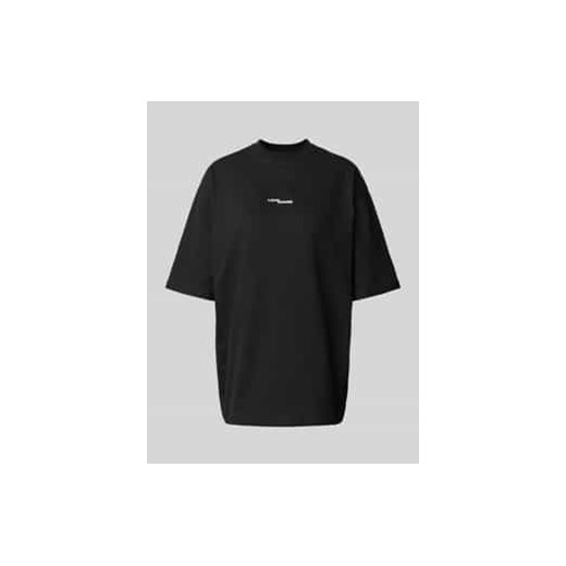 T-shirt o kroju oversized z nadrukiem z logo ze sklepu Peek&Cloppenburg  w kategorii Bluzki damskie - zdjęcie 176365500
