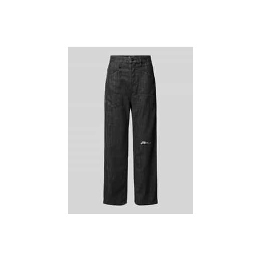 Jeansy o kroju baggy straight fit z efektem znoszenia ze sklepu Peek&Cloppenburg  w kategorii Jeansy damskie - zdjęcie 176365541
