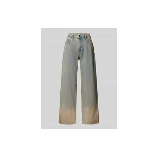 Jeansy z szeroką nogawką i 5 kieszeniami model ‘Flores’ ze sklepu Peek&Cloppenburg  w kategorii Jeansy damskie - zdjęcie 176365741