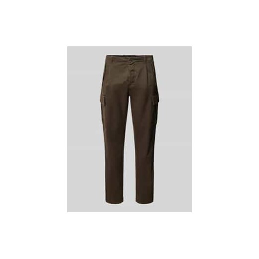 Spodnie cargo o kroju regular fit z zapięciem na guzik ze sklepu Peek&Cloppenburg  w kategorii Spodnie męskie - zdjęcie 176365960