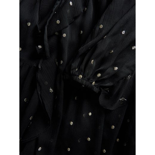 Reserved - Sukienka mini z falbanką - czarny Reserved XS Reserved