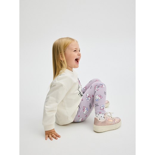 Reserved - Bawełniane legginsy Hello Kitty - brudny róż Reserved 104 (3-4 lata) Reserved