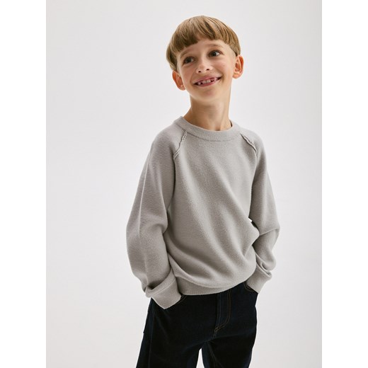 Reserved - Sweter z wiskozą - jasnoszary ze sklepu Reserved w kategorii Bluzy chłopięce - zdjęcie 176368364