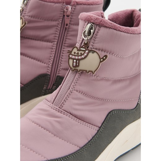 Reserved - Ocieplane botki Pusheen - brudny róż Reserved 28 Reserved