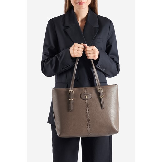 Shopper bag U.S Polo Assn. elegancka matowa na ramię