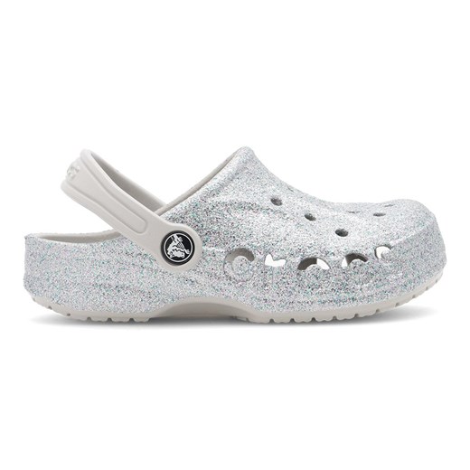 Klapki basenowe Crocs BAYA GLITTER CLOG K 207015-040 ze sklepu ccc.eu w kategorii Klapki dziecięce - zdjęcie 176381380