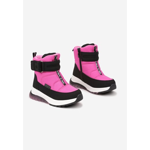 Born2be buty zimowe dziecięce na zamek wielokolorowe 