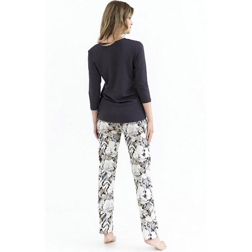 Dwuczęściowa piżama damska 416, Kolor grafitowy-wzór, Rozmiar L, Cana ze sklepu Intymna w kategorii Piżamy damskie - zdjęcie 176389121