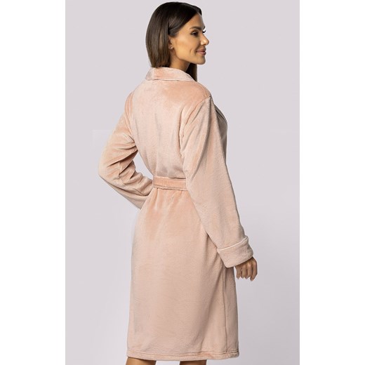 Envie jasnoróżowy szlafrok damski Comfy, Kolor jasnoróżowy, Rozmiar S/M, Envie ze sklepu Intymna w kategorii Szlafroki damskie - zdjęcie 176389370