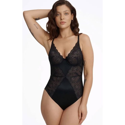 Esotiq koronkowe body Isabelle 41026-63X, Kolor czarny, Rozmiar M, Esotiq ze sklepu Intymna w kategorii Body damskie - zdjęcie 176389373