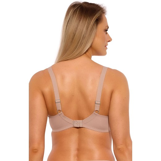 Gaia biustonosz półusztywniany semi-soft mokka Elin Art.1263, Kolor mokka, Rozmiar 80B, Gaia ze sklepu Intymna w kategorii Biustonosze - zdjęcie 176389542