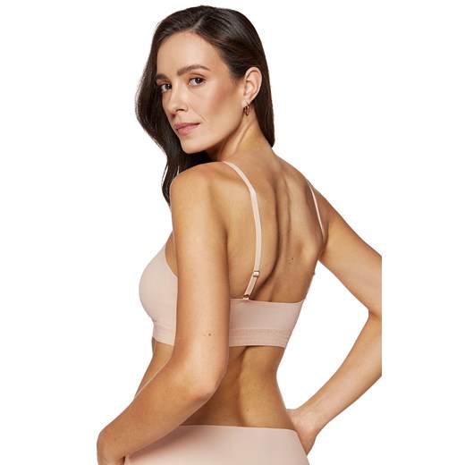 Gorteks biustonosz miękki z wyjmowanymi wkładkami beżowy Rocky, Kolor beżowy, Rozmiar 36, Gorteks ze sklepu Intymna w kategorii Biustonosze - zdjęcie 176389633