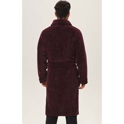 Szlafrok męski Hustle 41935-93X, Kolor bordowy, Rozmiar XXL, Henderson ze sklepu Intymna w kategorii Szlafroki męskie - zdjęcie 176389740
