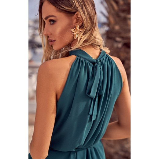 Ivon elegancka tiulowa sukienka zwiewna szyfonowa Livia 216, Kolor zielony, Rozmiar S/M, Ivon ze sklepu Intymna w kategorii Sukienki - zdjęcie 176389760