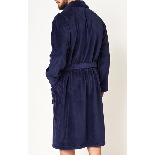 Key granatowy męski szlafrok MGL 255, Kolor granatowy, Rozmiar M/L, Key ze sklepu Intymna w kategorii Szlafroki damskie - zdjęcie 176389842