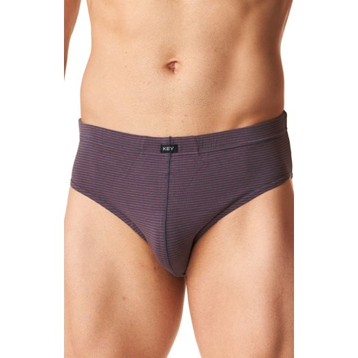 Bawełniane slipy męskie w paski 2-pack MPP 302, Kolor multicolour, Rozmiar M, Key ze sklepu Intymna w kategorii Majtki męskie - zdjęcie 176389852