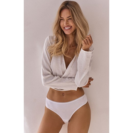 Pure Promise Nr 20 figi damskie bawełniane białe, Kolor biały, Rozmiar S, Róża ze sklepu Intymna w kategorii Majtki damskie - zdjęcie 176391104