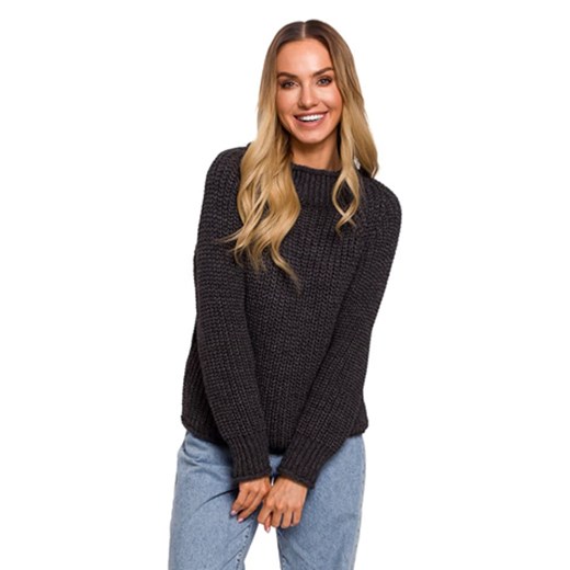 made of emotion Sweter w kolorze antracytowym ze sklepu Limango Polska w kategorii Swetry damskie - zdjęcie 176392524
