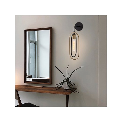 Opviq Lampa ścienna w kolorze złoto-czarnym - 17 x 45 cm ze sklepu Limango Polska w kategorii Lampy ścienne - zdjęcie 176392810