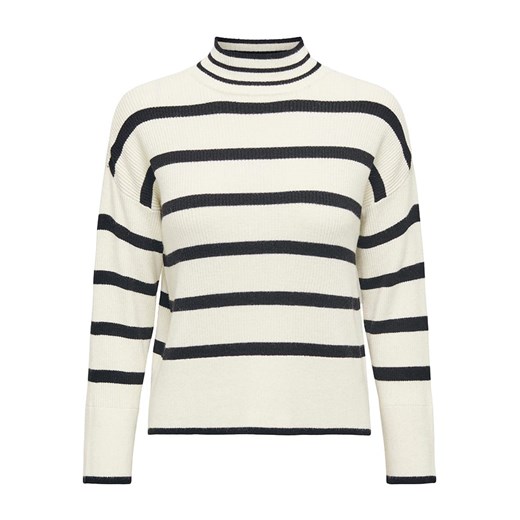 ONLY Sweter &quot;Ibi&quot; w kolorze kremowo-czarnym ze sklepu Limango Polska w kategorii Swetry damskie - zdjęcie 176393454