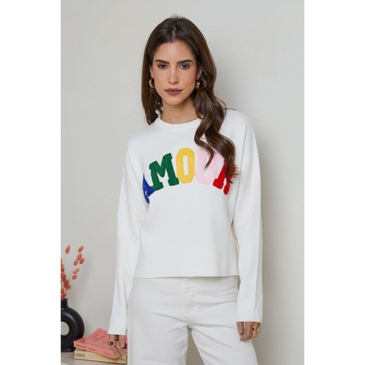 Soft Cashmere Sweter w kolorze białym ze sklepu Limango Polska w kategorii Swetry damskie - zdjęcie 176395234