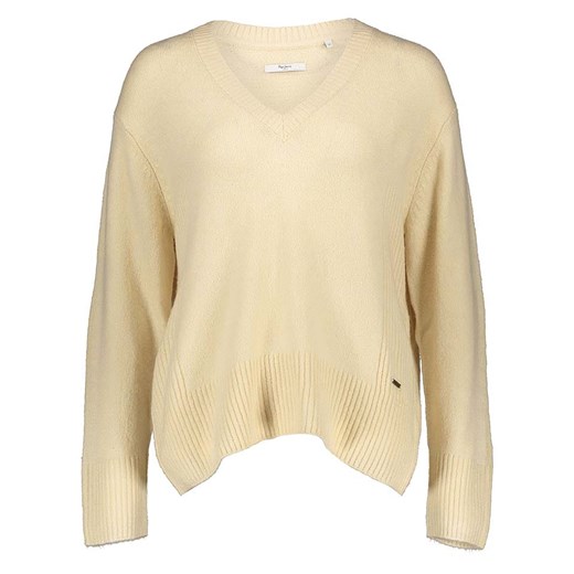 Pepe Jeans Sweter w kolorze beżowym ze sklepu Limango Polska w kategorii Swetry damskie - zdjęcie 176396170