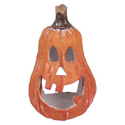 Clayre &amp; Eef Lampion &quot;Pumpkin&quot; w kolorze pomarańczowym - wys. 18 x Ø 12 cm ze sklepu Limango Polska w kategorii Świeczniki - zdjęcie 176400253